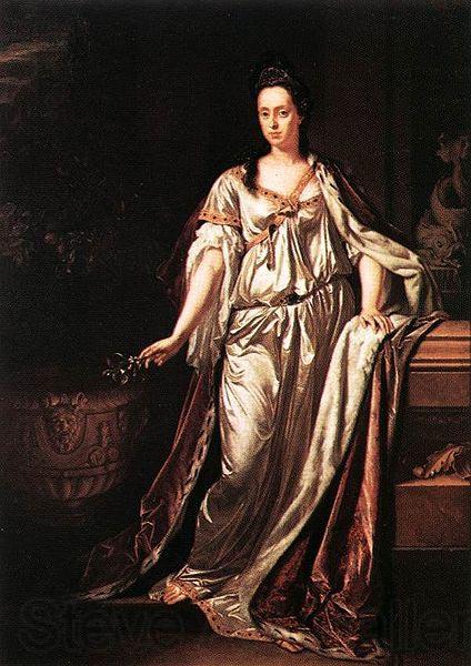 Adriaen van der werff Portrait of Anna Maria Luisa de Medici, Electress Palatine Spain oil painting art